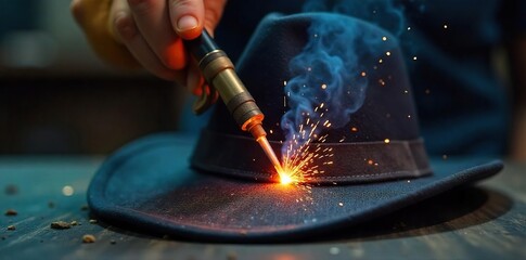 Precision Welding Crafting a Durable Hat with Innovative Fabric Fusion