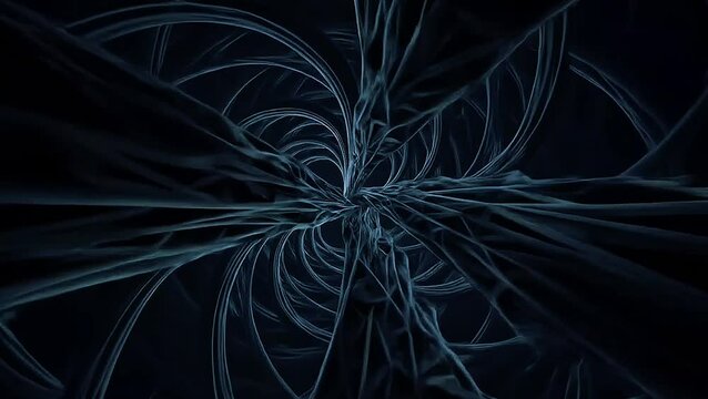 Abstract Fractal Network: Explore the intricate beauty of this abstract fractal network, a mesmerizing display of interconnected lines and curves, perfect for evoking a sense of depth and complexity.