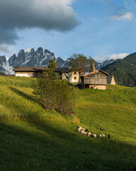 Iconic view from Val di Funes