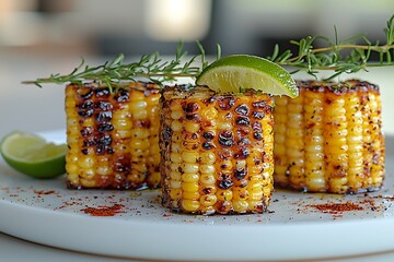 Spicy herb corn plate high resolution picture