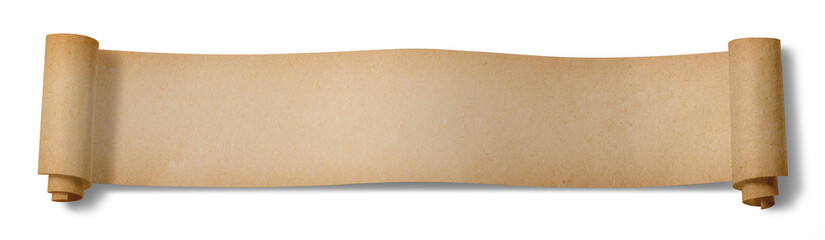 古い巻き紙による、タイトルバナー