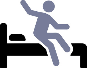 낙상 주의 아이콘