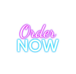 Neon Order Now Signboard