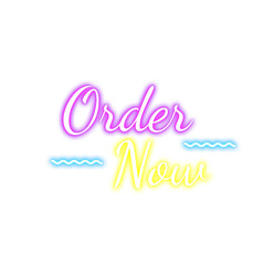 Neon Order Now Signboard