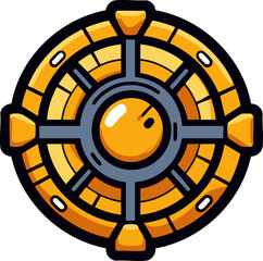 Obraz premium full-shot of a Cutlass icon The background col