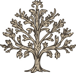 Obraz premium full-shot of a Lancewood icon The background c