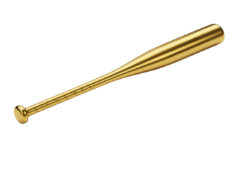 Golden Baseball Bat Metal Sport Equipment Luxury Trophy Award Professional Game Championship