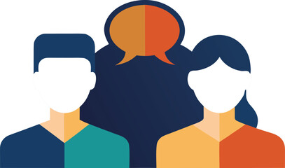 Fototapeta premium communication-icon-vector-showing-two-people-in-co (1)_processed.eps