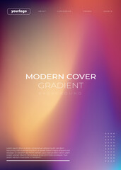 Vibrant gradient background colorful tones with modern minimalist layout, perfect for cover design and web presentations.