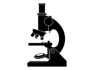 microscope isolated on white background