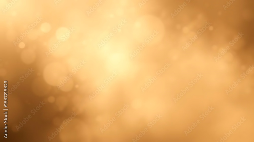 Aufkleber radiant golden bokeh background with soft glow and diffused lighting