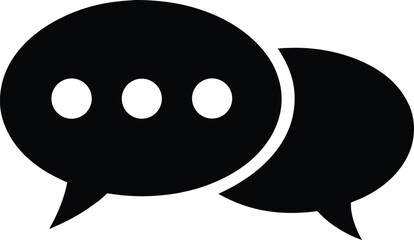 Fototapeta premium flat-icon-of-speech-bubbles-overlapping--live-chat_processed.eps