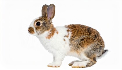 Fototapeta premium rabbit on white background