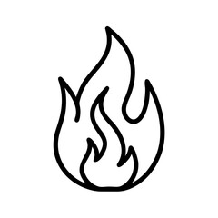 Burning Fire Flame Icon Illustration
