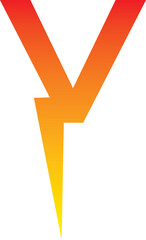 Power Energy Lightning Y Logo