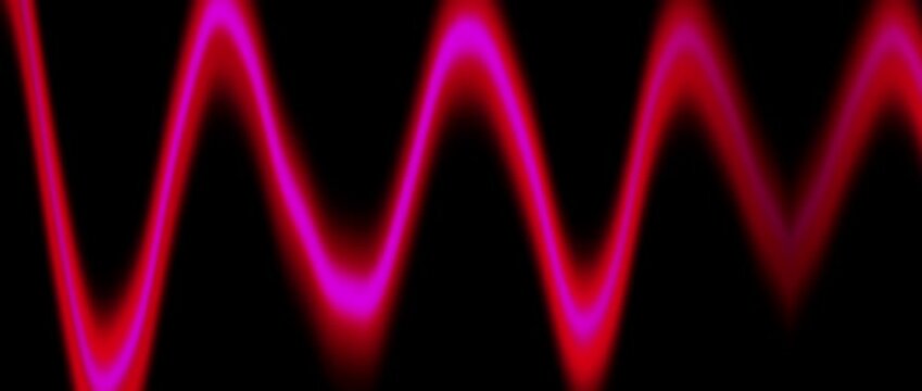 red wave glowing neon lights background