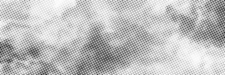grunge Halftone white and black dots pattern and black gradient grunge texture background. Dotted line comic sport style vector illustration
