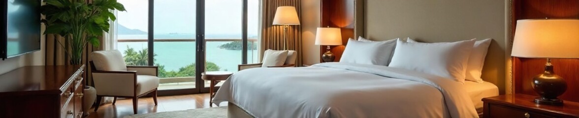 Luxurious Hotel Suite King-Size Bed, Stunning View, Ultimate Relaxation