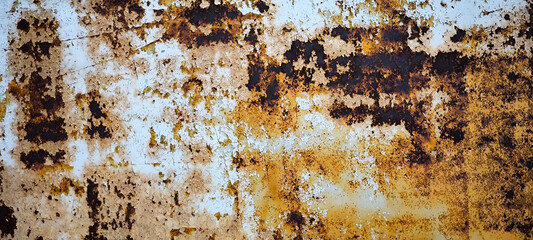 Old rusty metal texture. Grunge background industrial wallpaper.