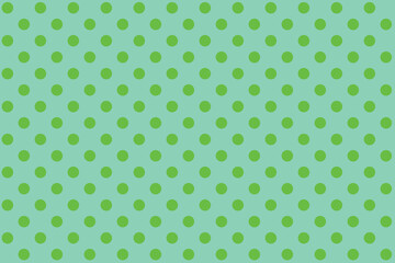 texturised Green colour polka dots pattern over crimson Aquamarine colour useful as a background.
