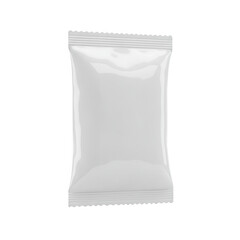 Blank glossy pouch mockup isolated on transparent background. for food, snack, or cosmetic product packaging design. use cases: presentation, branding.