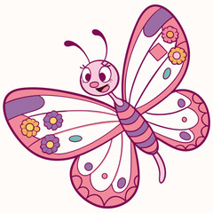 Creative SVG: Mischievous  Monarch Butterfly in a Candy Shop colored Birthday theme