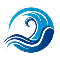 Water Wave Icon Logo Template Ocean Sea and River Symbol Designs