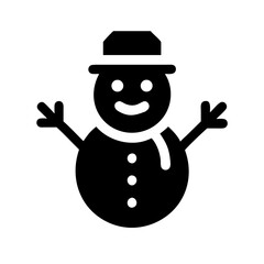 Halloween snowman icon