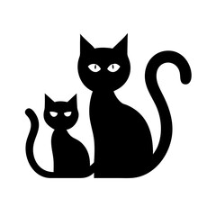 Halloween black cats  icon