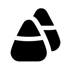 Halloween candy corn icon
