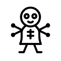 Halloween creepy dolls icon