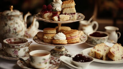 Elegant Afternoon Tea Spread