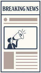 Breaking News Social Media Template with Banner and Professional Look