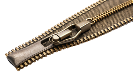 zipper isolated on white