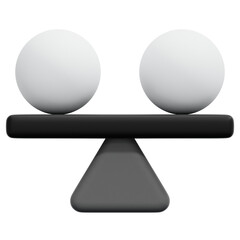 3D Balance And Symmetry Icon