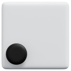 3D White Space Icon