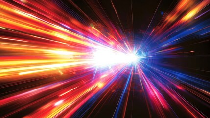 Vivid background design conveying a sense of creative force.