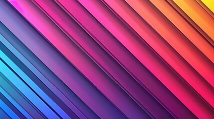 Fototapeta premium A vibrant gradient pattern featuring diagonal lines in shades of pink, purple, and blue.