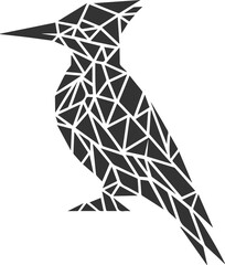 Woodpecker bird vector silhouette illustration
