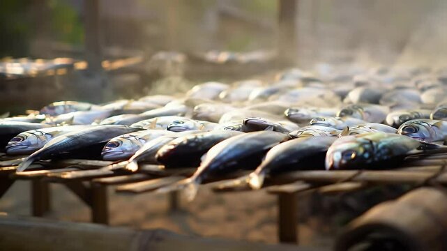 Smoking Fish Traditional African Fishing and Food Preservation Techniques