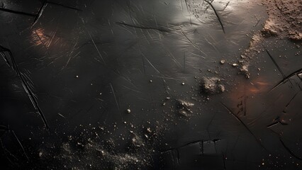 Dark abstract texture background mysterious cosmic dust particles grunge design
