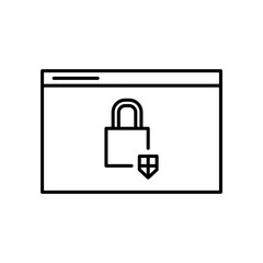 internet security, security icon, security shield vector icon