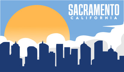 Obraz premium sacramento california with beautiful view