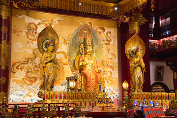 シンガポールのチャイナタウンにある仏教寺院　Buddha Tooth Relic Temple, Singapore
