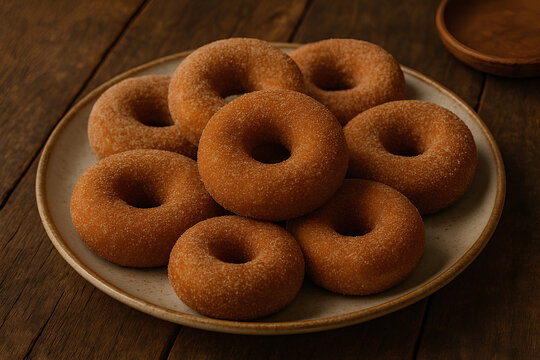 donuts with a cinnamon sugar