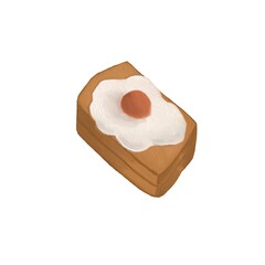 Bread and egg 
