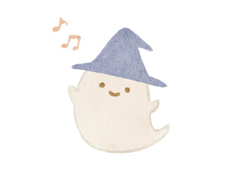可愛い笑顔のお化けのイラスト