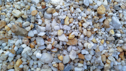 White stones photography texture background, pebble rocks