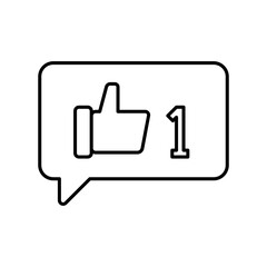 number of likes icon, liking on the comment page