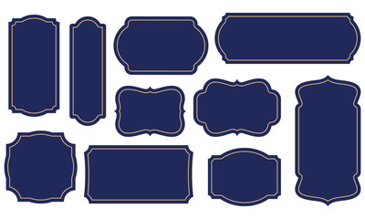 Vintage labels collection set. Vector illustration